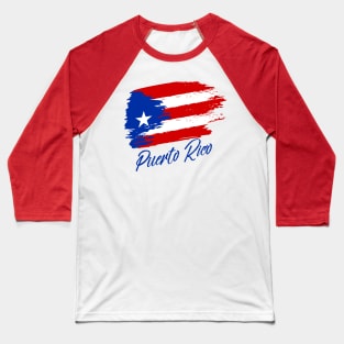 Puerto Rico - grunge flag - blue design Baseball T-Shirt